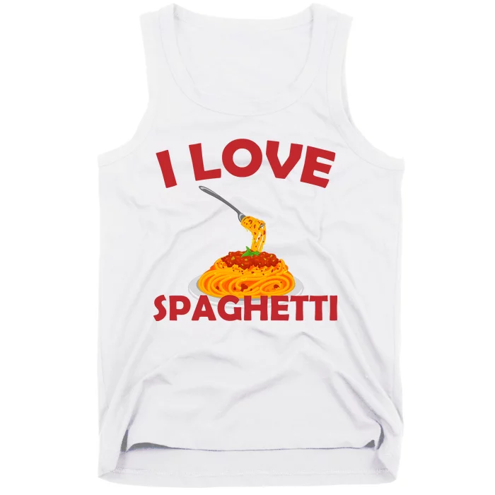 I Love Spaghetti Tank Top