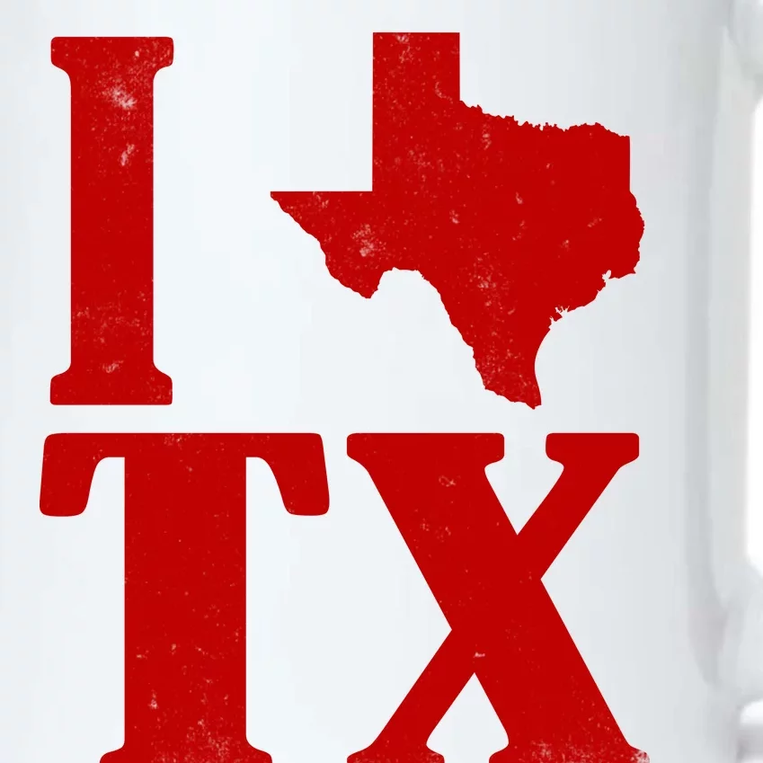 I Love Texas Black Color Changing Mug