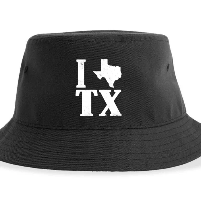 I Love Texas Sustainable Bucket Hat