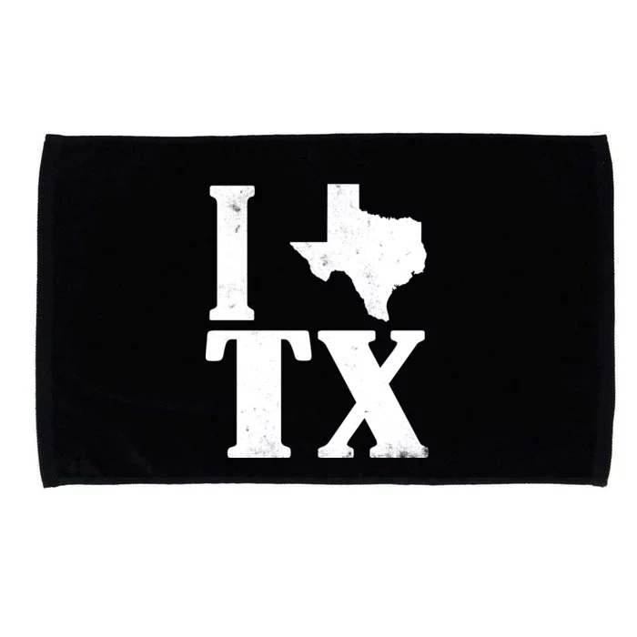 I Love Texas Microfiber Hand Towel