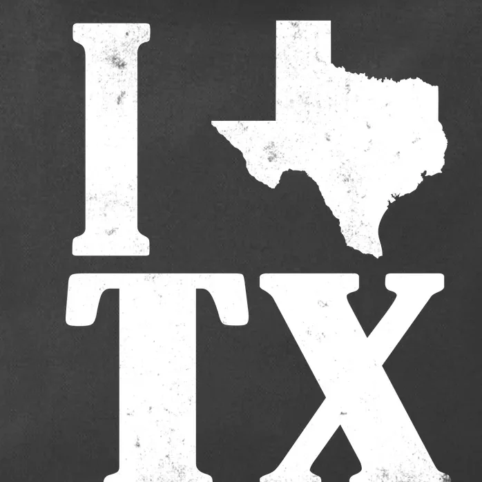 I Love Texas Zip Tote Bag