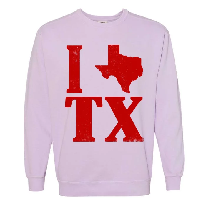 I Love Texas Garment-Dyed Sweatshirt