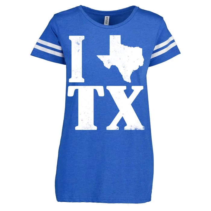 I Love Texas Enza Ladies Jersey Football T-Shirt