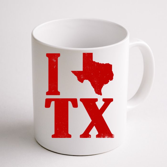 I Love Texas Front & Back Coffee Mug