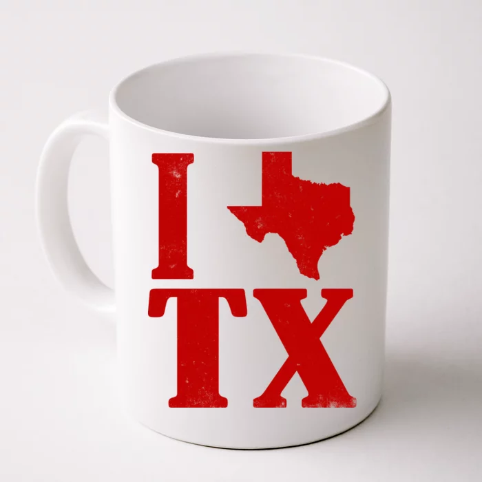 I Love Texas Front & Back Coffee Mug