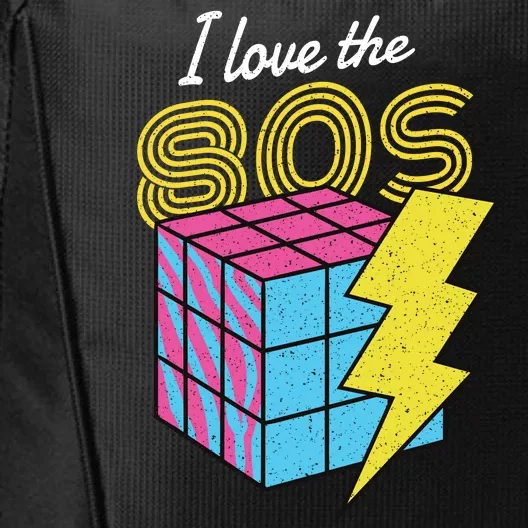 I Love The 80s Lightning Rubik City Backpack