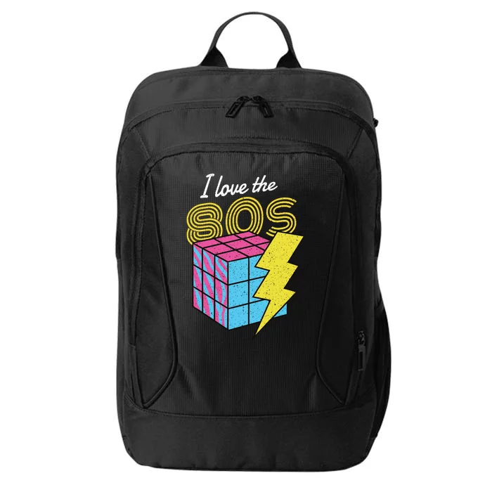 I Love The 80s Lightning Rubik City Backpack