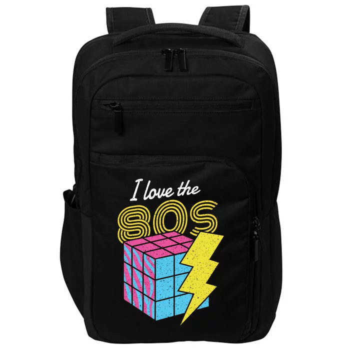 I Love The 80s Lightning Rubik Impact Tech Backpack