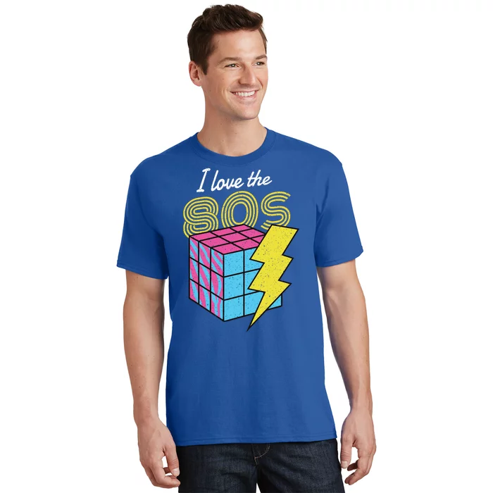 I Love The 80s Lightning Rubik T-Shirt