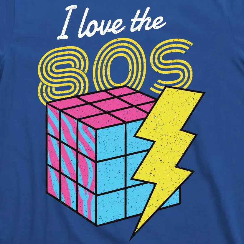 I Love The 80s Lightning Rubik T-Shirt