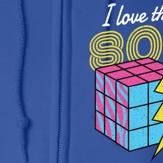 I Love The 80s Lightning Rubik Full Zip Hoodie