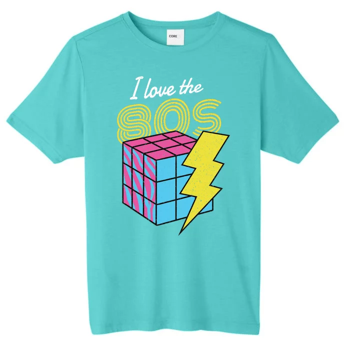 I Love The 80s Lightning Rubik ChromaSoft Performance T-Shirt