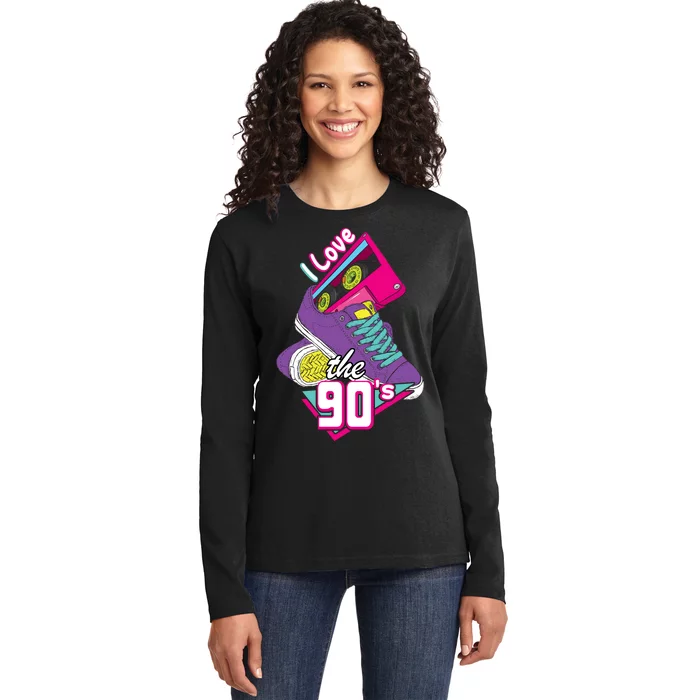 I love the 90s Ladies Long Sleeve Shirt