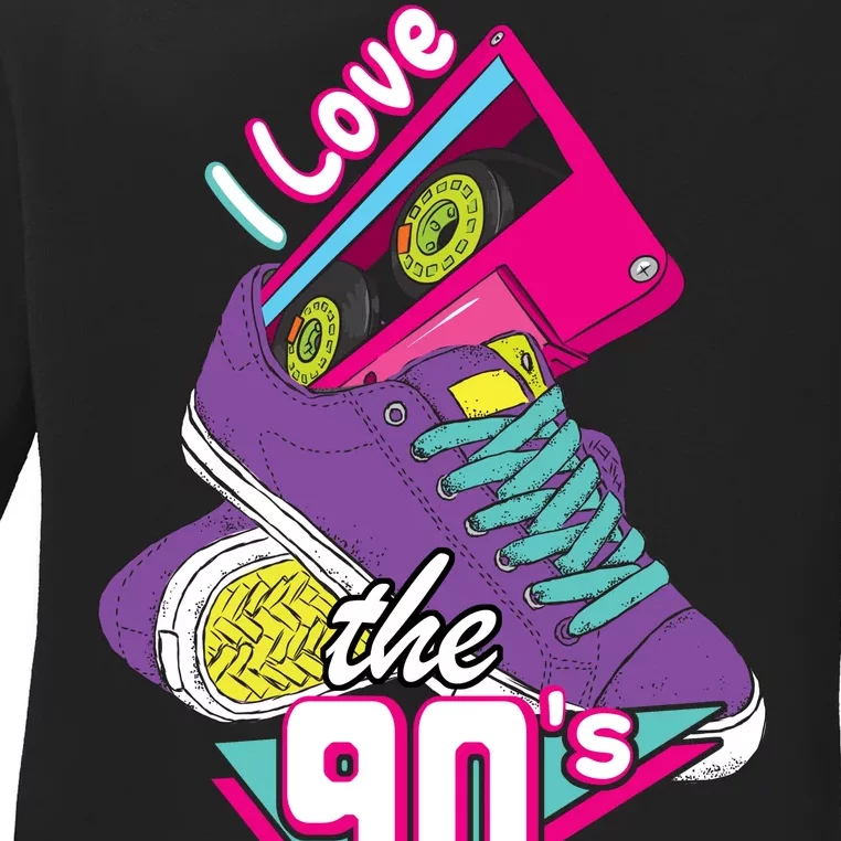 I love the 90s Ladies Long Sleeve Shirt