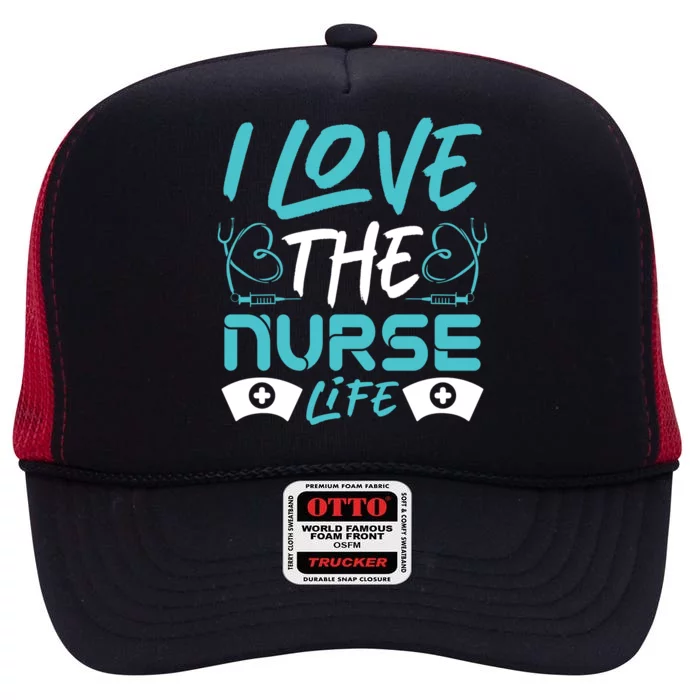 I love The Nurse Life High Crown Mesh Trucker Hat