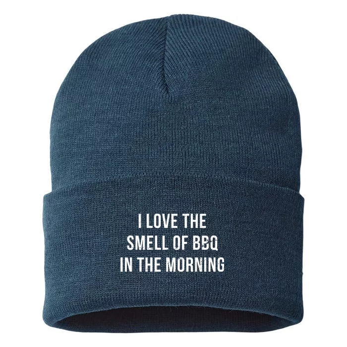 I Love The Smell Of BBQ In The Morning Sustainable Knit Beanie