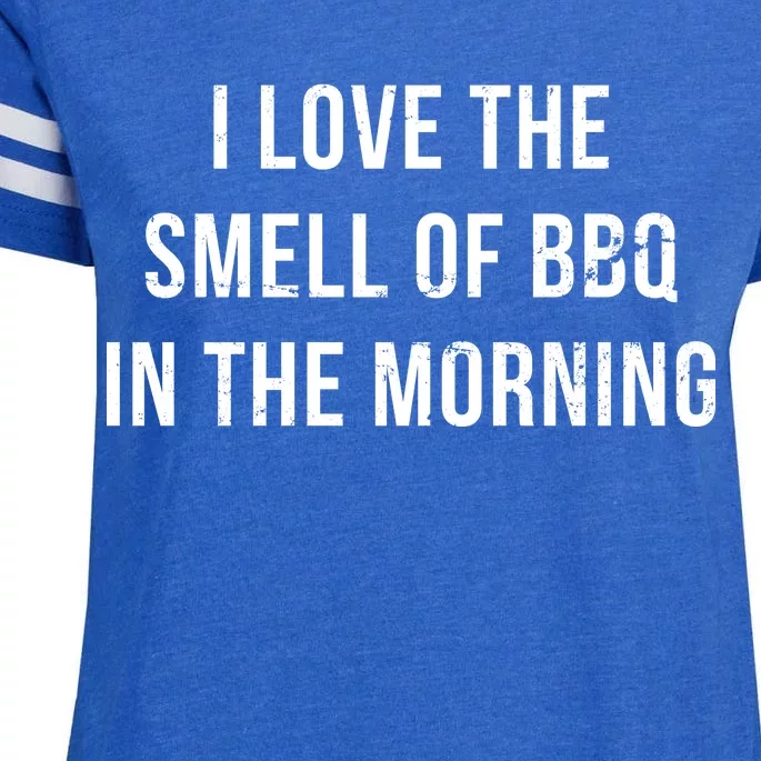 I Love The Smell Of BBQ In The Morning Enza Ladies Jersey Football T-Shirt