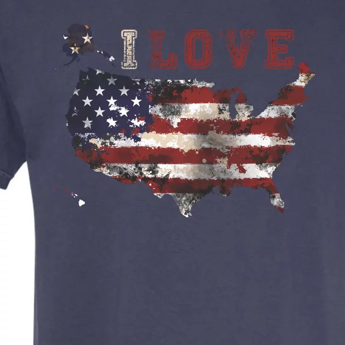 I Love The United States Garment-Dyed Heavyweight T-Shirt