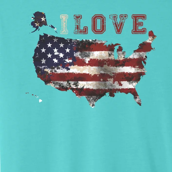 I Love The United States ChromaSoft Performance T-Shirt