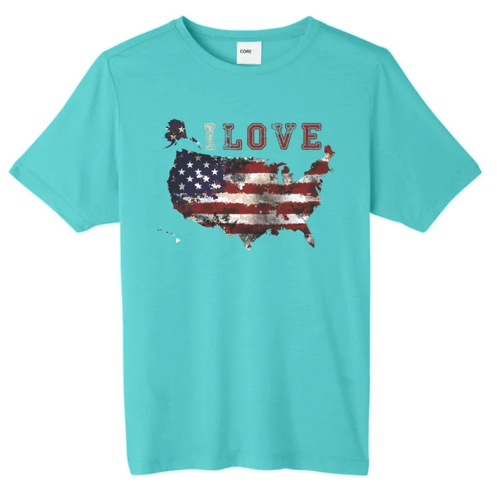 I Love The United States ChromaSoft Performance T-Shirt