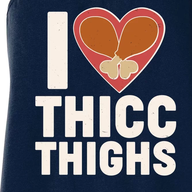 I Love Thicc Thighs Turkey Legs Women's Racerback Tank