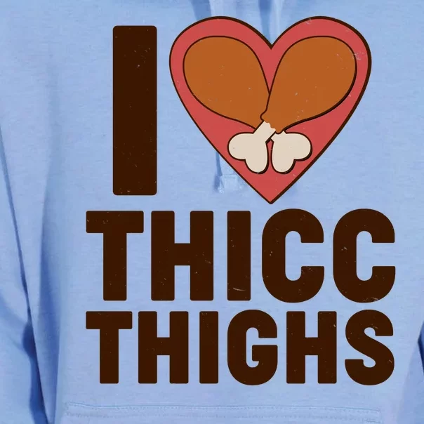 I Love Thicc Thighs Turkey Legs Unisex Surf Hoodie