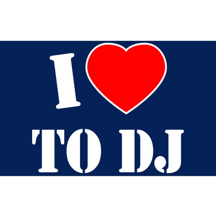 I Love To DJ Bumper Sticker