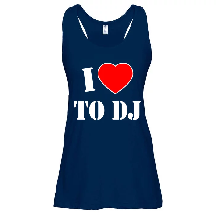 I Love To DJ Ladies Essential Flowy Tank