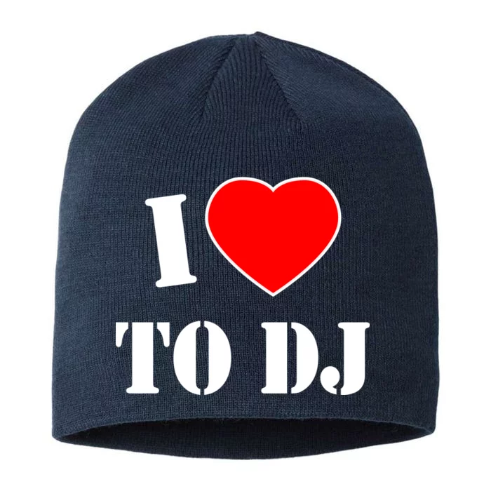 I Love To DJ 8 1/2in Sustainable Knit Beanie