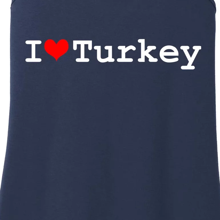 I Love Turkey Ladies Essential Tank