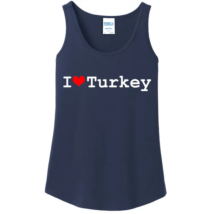 I Love Turkey Ladies Essential Tank