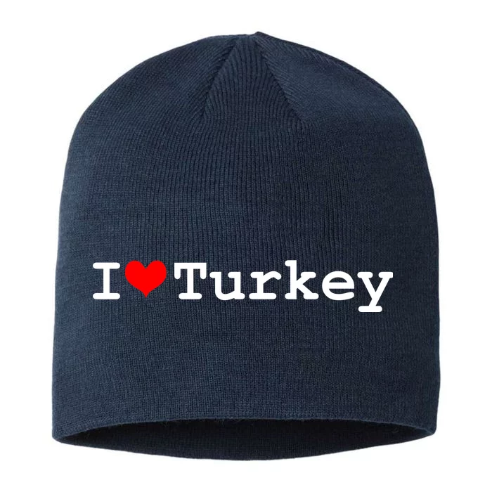 I Love Turkey 8 1/2in Sustainable Knit Beanie