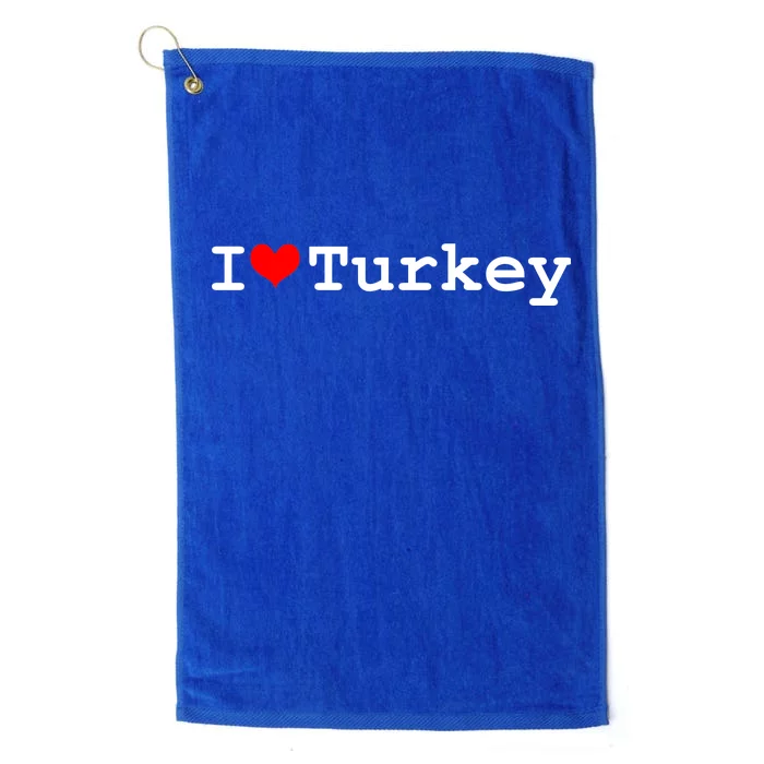 I Love Turkey Platinum Collection Golf Towel