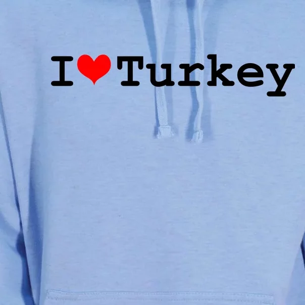 I Love Turkey Unisex Surf Hoodie