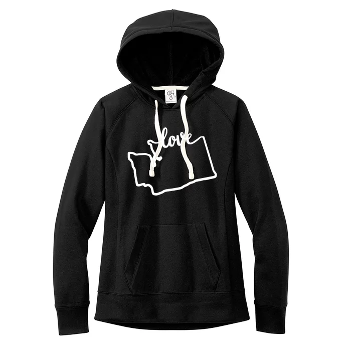 I Love Washington State Women's Fleece Hoodie