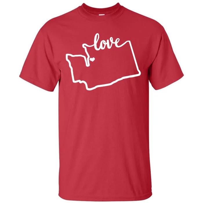 I Love Washington State Tall T-Shirt