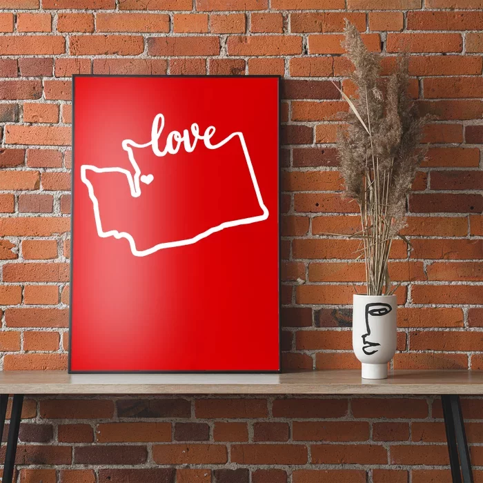 I Love Washington State Poster