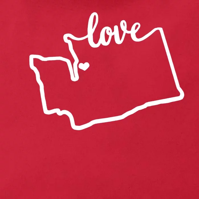 I Love Washington State Zip Tote Bag