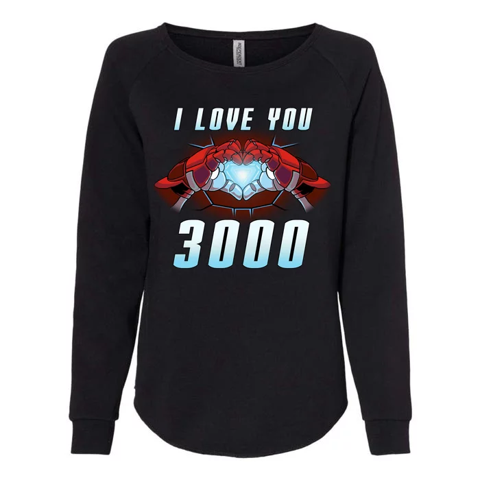 I Love You 3000 Superhero Womens California Wash Sweatshirt