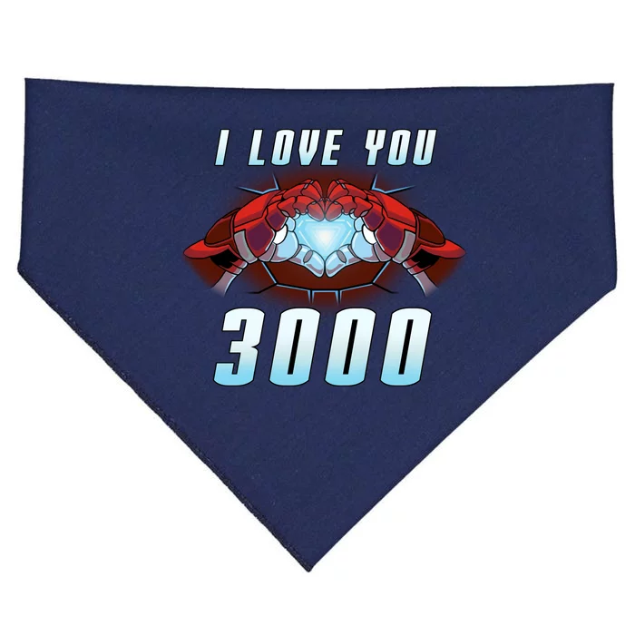 I Love You 3000 Superhero USA-Made Doggie Bandana