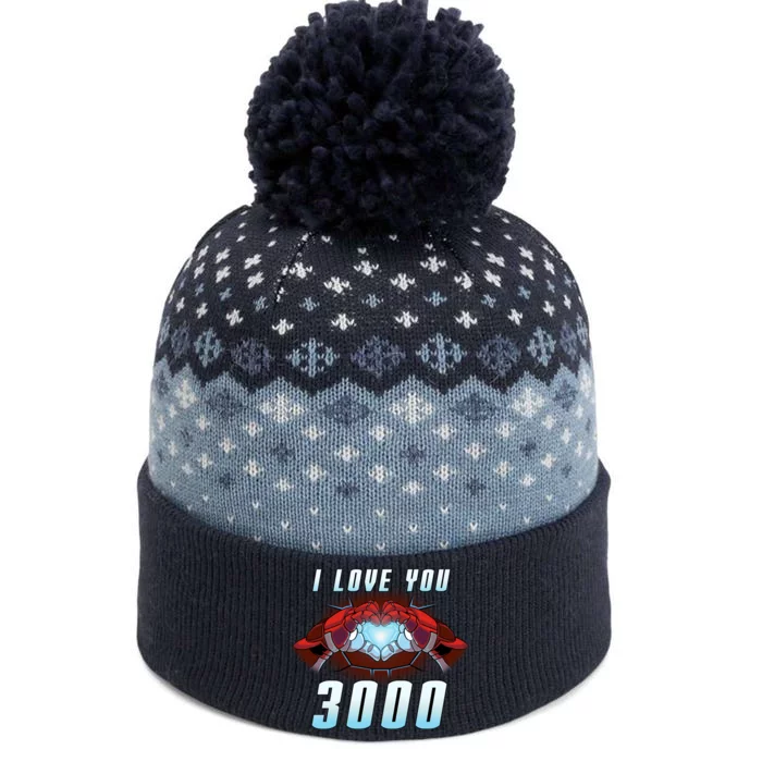 I Love You 3000 Superhero The Baniff Cuffed Pom Beanie