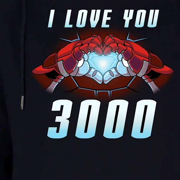 I Love You 3000 Superhero Womens Funnel Neck Pullover Hood