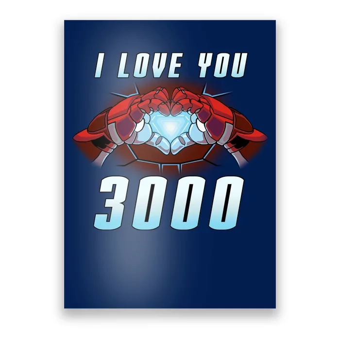 I Love You 3000 Superhero Poster