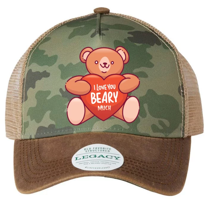 I Love You Beary Much Legacy Tie Dye Trucker Hat