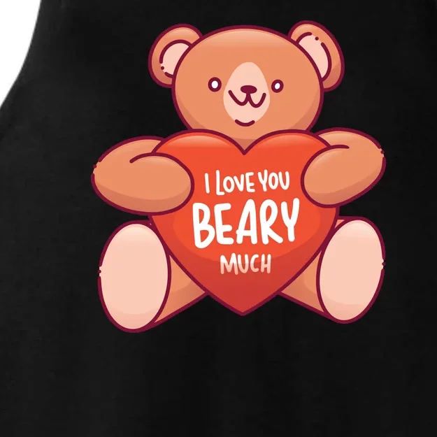 I Love You Beary Much Ladies Tri-Blend Wicking Tank