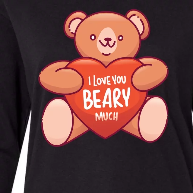 I Love You Beary Much Womens Cotton Relaxed Long Sleeve T-Shirt