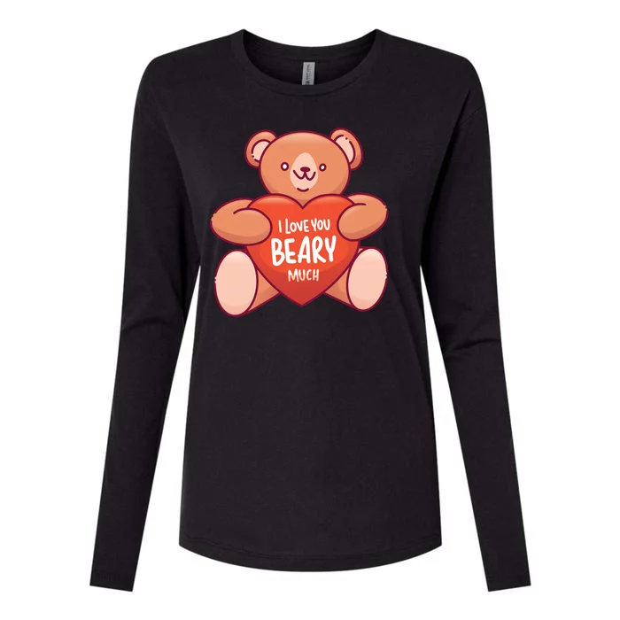 I Love You Beary Much Womens Cotton Relaxed Long Sleeve T-Shirt