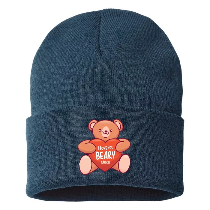 I Love You Beary Much Sustainable Knit Beanie