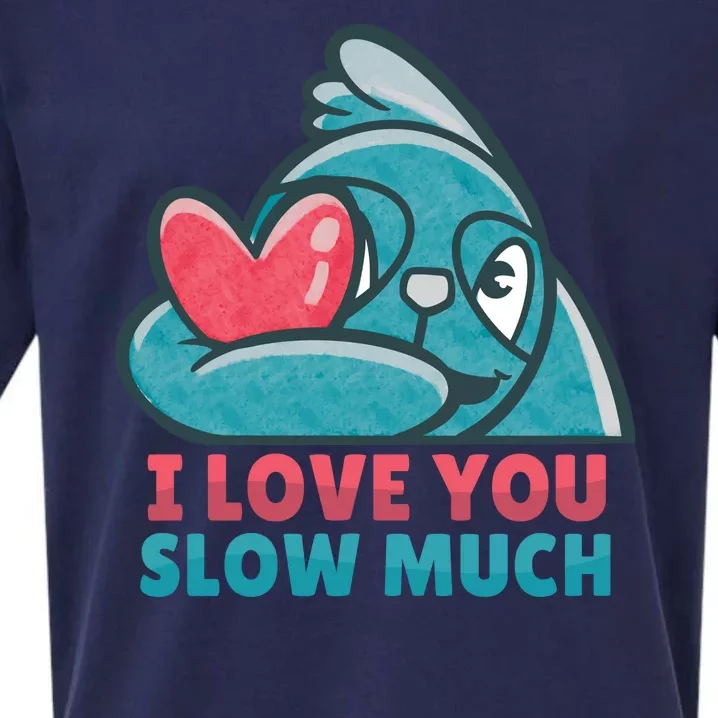 I Love You Slow Much Sueded Cloud Jersey T-Shirt