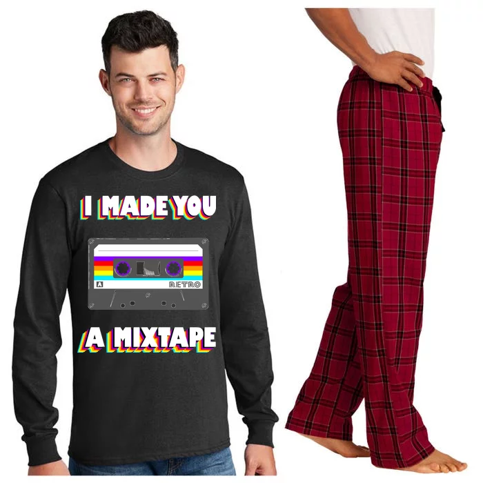 I Made You A Mixtape Retro 1980s Long Sleeve Pajama Set